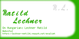 matild lechner business card